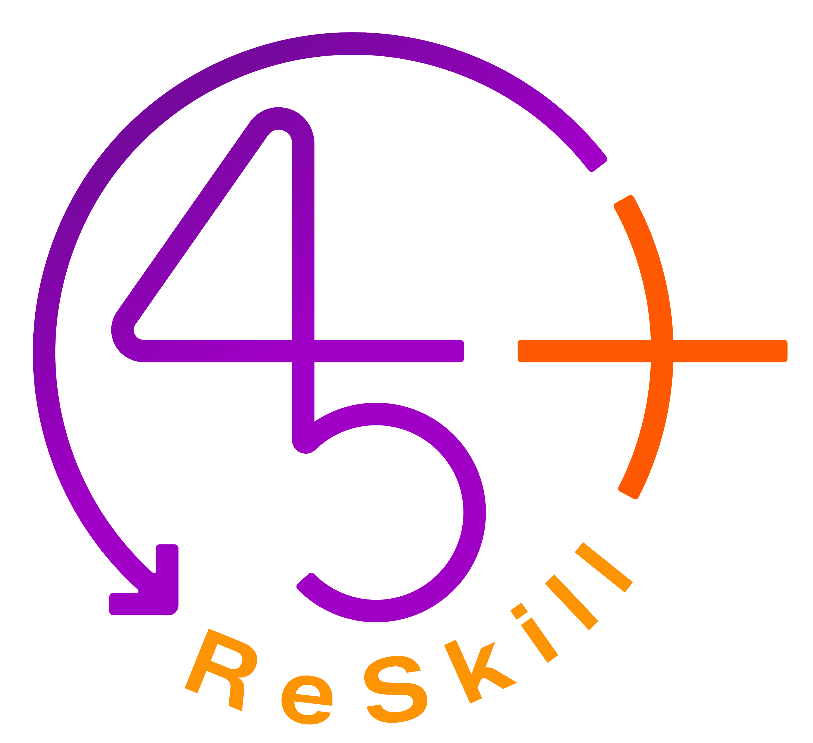 ReSkill 45+ logo